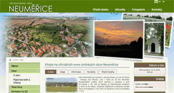 Desktop Screenshot of obec-neumerice.cz