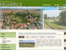 Tablet Screenshot of obec-neumerice.cz